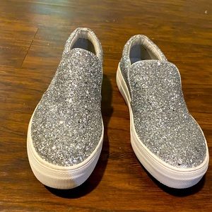 Steve Madden Glitter Slide On Shoes